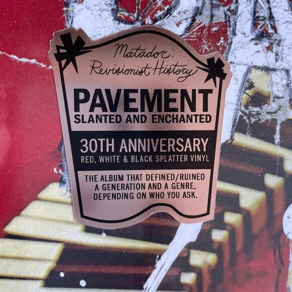 Pavement Slanted and Enchanted NEW 30th Ann. Red, White, Black Splatter Vinyl - Picture 2 of 3